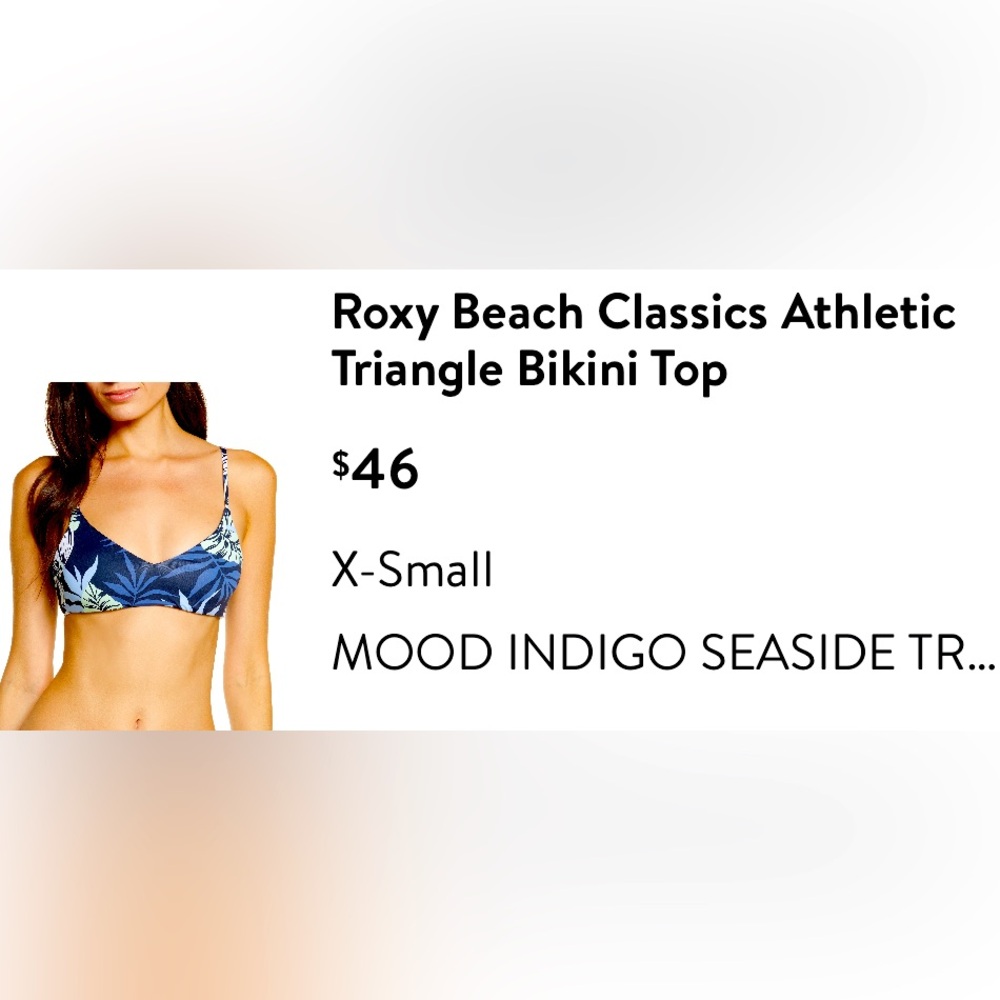 Roxy bikini, indigo, XS